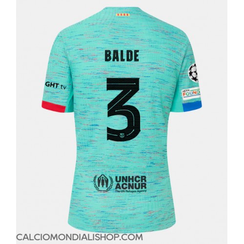 Maglie da calcio Barcelona Alejandro Balde #3 Terza Maglia 2023-24 Manica Corta